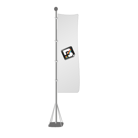 Mobile Fahnenmasten